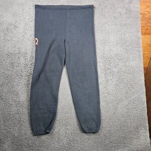 Jerzees Mens Sweatpants Black Semper Logo Athletic Joggers Size L